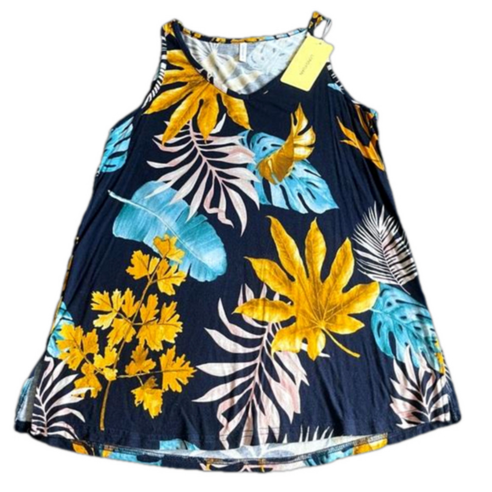 Longyuan Summer Sleeveless Tank Tops Vneck Loose Fit Tunic Women’s Size Small